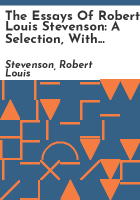 The_essays_of_Robert_Louis_Stevenson
