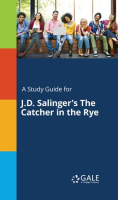 A_Study_Guide_For_J_D__Salinger_s_The_Catcher_In_The_Rye